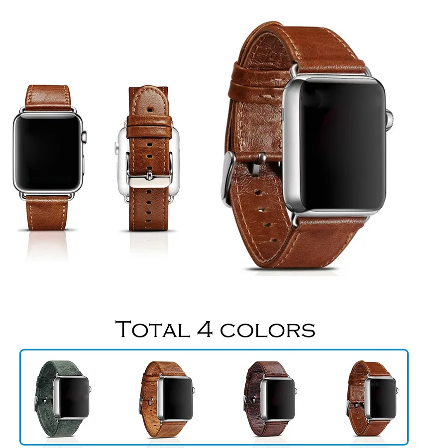 Prix pour URVOI bande pour apple watch bande/poignet/sangle/ceinture classique véritable en cuir avec acier inoxydable fermeture et adaptateur pour iwatch Prix pour URVOI bande pour apple watch bande/poignet/sangle/ceinture classique véritable en cuir avec acier inoxydable fermeture et adaptateur pour iwatch