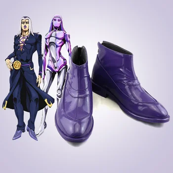 

JOJO Leone Abbacchio Cosplay Prop Shoes Halloween Gift Stage Prop Gift Collection Leather Shoes Drop Ship