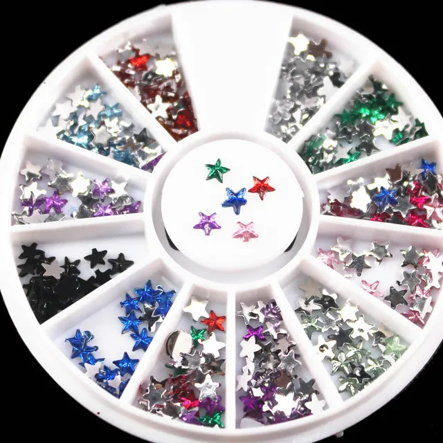 1pcs Round Shapes Color Mobile Phone Stickers Shiny Rhinestone Diamond Sticker DIY For All Kind Phone Stickers Decor - Color: 71