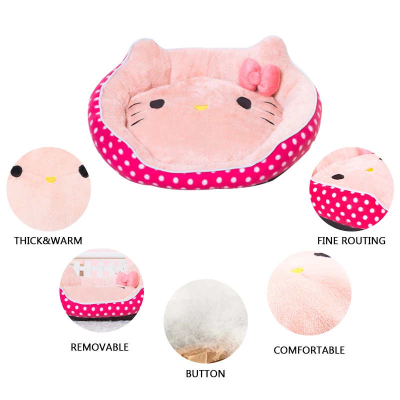 2019 Soft Dog Kennel Pet Beds Comfortable Nest Pink Cat Pet House Puppy Bed Pet Mats Winter Warming Animal Home Supplies ATB-257 2019 Soft Dog Kennel Pet Beds Comfortable Nest Pink Cat Pet House Puppy Bed Pet Mats Winter Warming Animal Home Supplies ATB-257