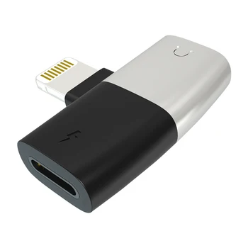 

DM Dual Lighting for listen to music and Charging Converter for iPhone XS XS MAX XR Earphone Headphones Converter For iOS 12