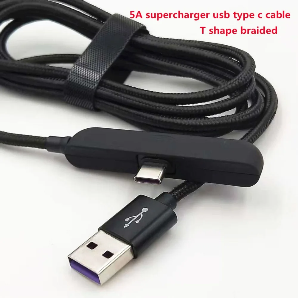 

Super charge Type-C Cable 5A USB 3.1 Fast Charge Type-C Data Line 1M/2M For Huawei P20 pro Mate 9 10 Pro P10 Plus Honor 9 10 V10