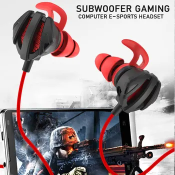 

Game Earphone Wired Headphone Stereo Earphone with Microphone Portable for PUBG 3.5MM Computer