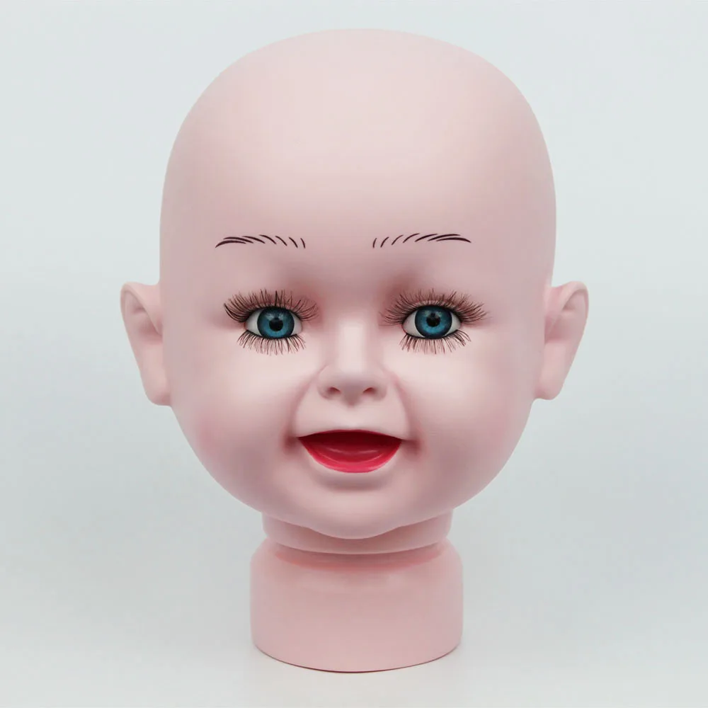 

42 CM Unbreakable Realistic Plastic Child Mannequin Dummy Head For Hat Display,Kid Manikin Heads