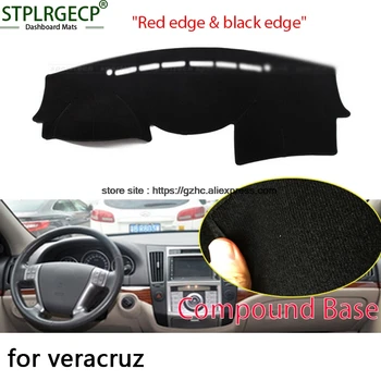 

StplrgeCP For Hyundai veracruz double layer Car Dashboard Cover Avoid Light Pad Instrument Platform Dash Board Cover Sticker