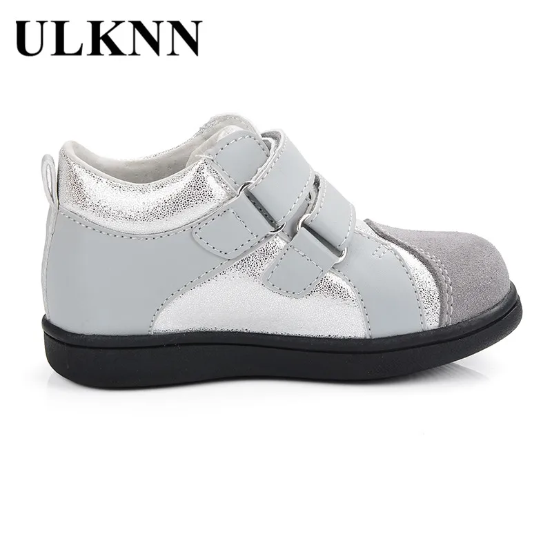 Кроссовки детские из натуральной кожи с блестками на плоской подошве|children casual
