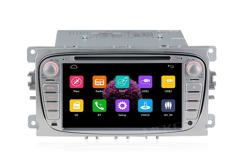 Sale In stock 2DIN Car DVD Player GPS Navi for Ford Focus Mondeo Galaxy Kuga with Audio Radio Stereo Head Unit BT RDS Free MAP MIC 19
