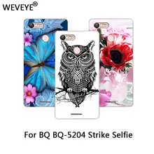 Новое поступление, чехол с рисунком Тигр филин Роза Эйфелева башня, чехол для BQ 5204 Strike Selfie, защитный чехол для телефона bq 5204