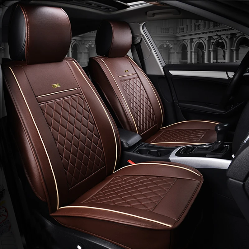( Front + Rear ) Luxury Leather car seat cover For Volvo S60L V40 V60
