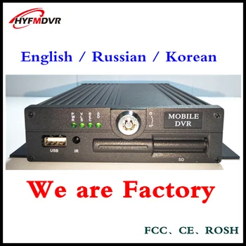 

AHD 4CH 720P MDVR SD card type on-board monitoring host general aviation head interface equipment