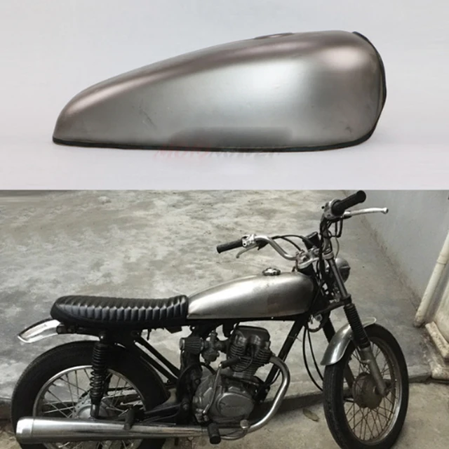 Motorcycle Cafe Racer Tank Vintage 9L 2.4 Gallon Fuel Gas Can 2.4Gal