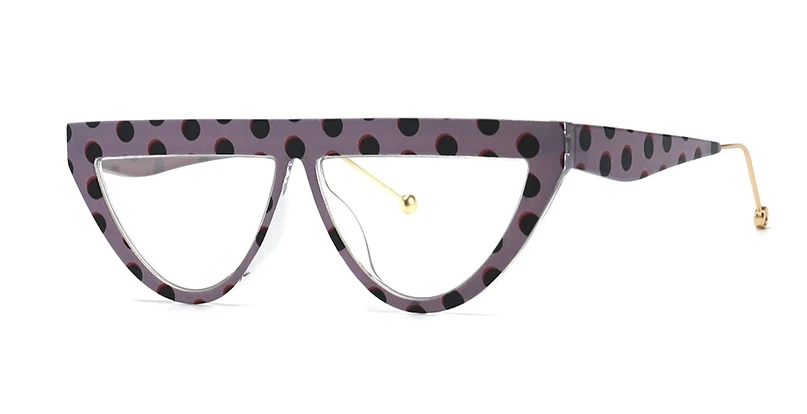 Солнцезащитные очки кошачий глаз с плоским верхом для мужчин и женщин, модные очки UV400, винтажные очки 46124