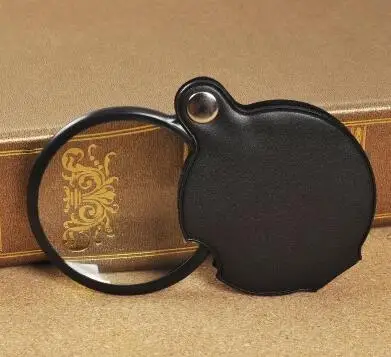 

Sales! Retail & Wholesale Quality 5X 6cm Megaloscpe PU Magnifying glasses Monocle Magnifier DIY Sewing Needlework