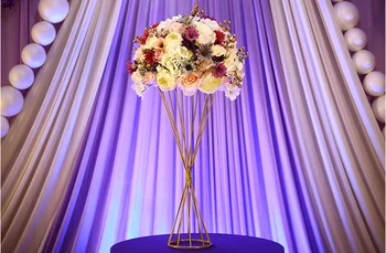 

Wedding decoration flower stand , gold centerpieces for wedding table