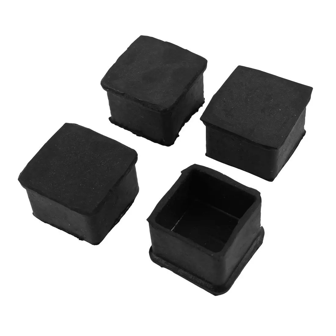 

PHFU Rubber Chair Cupboard Foot Castor Cups Cover Floor Protector 4 Pcs