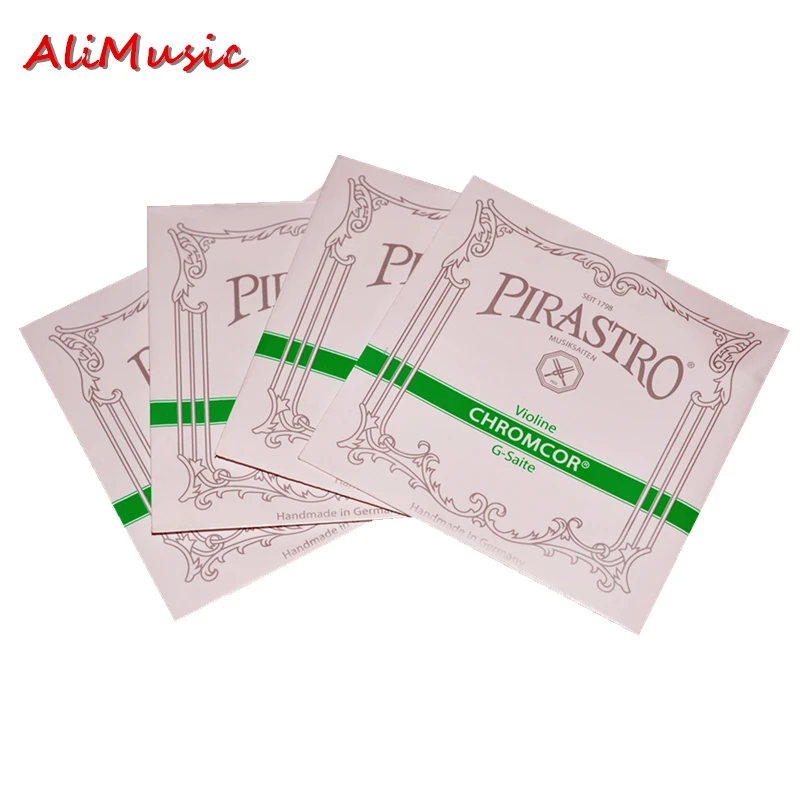 

Pirastro Chromcor Violin Strings 4 pcs/Set A, E, G, D Ball End one Set Violino String For 3/4 4/4 Violin Accessories