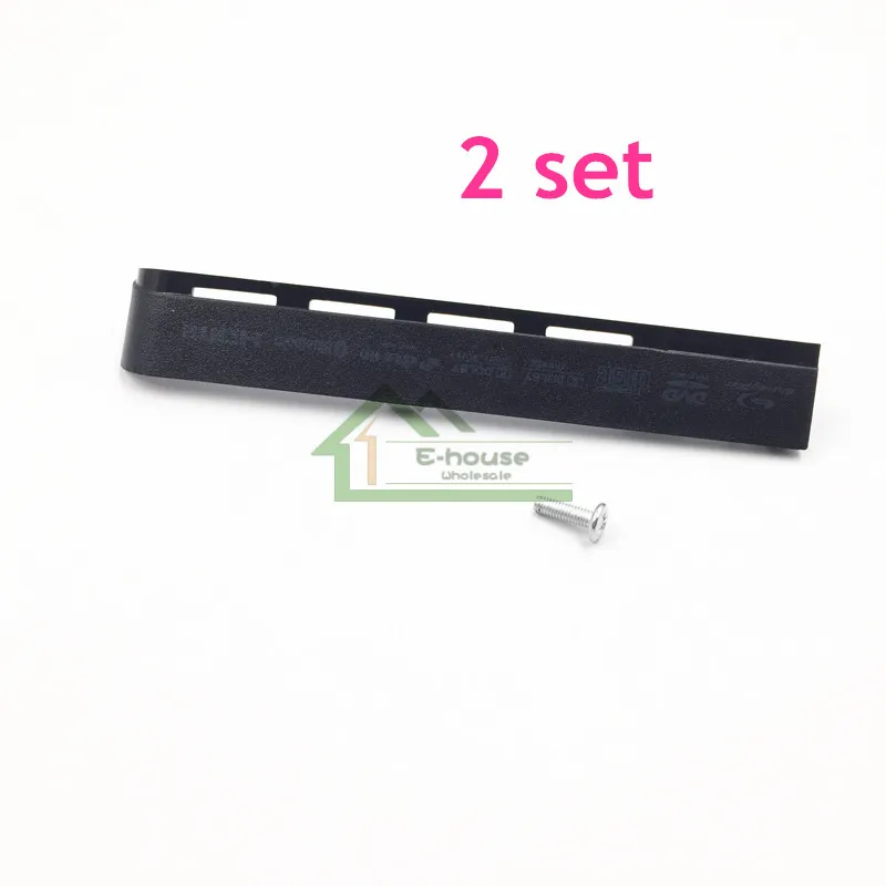 

2 set E-house DVD Hard Drive HDD Slot Door Cover Case Shell Clip with screw Replacement for PS3 Slim 2000 3000 Console