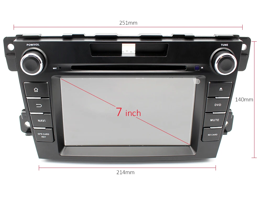 Clearance GreenYi 4G RAM Android 9.0 Car DVD For Mazda CX-7 CX7 CX 7 2012 2013 Octa Core 32G ROM Radio GPS Multimedia Player Head Unit 2