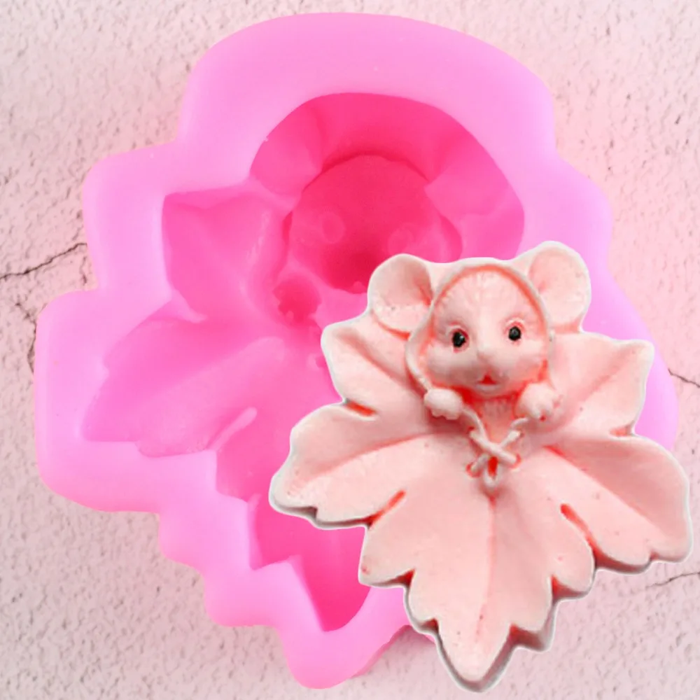 

Cake Decorating Tools 3D Maple Leaf Mouse Silicone Mold Fondant Gift Decorating Chocolate Cookie Soap Polymer Clay Baking Molds