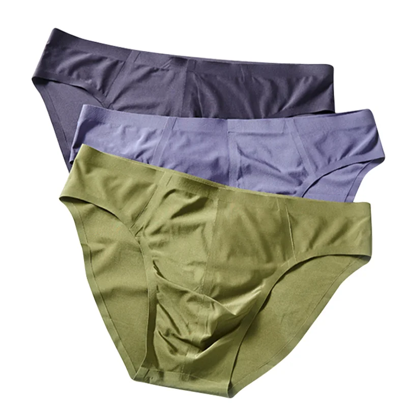 Размера плюс M XXXL Лидер продаж Для мужчин дышащая Ice Silk трусы сексуальное белье с