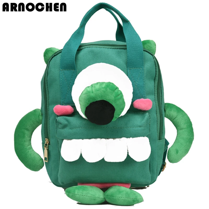 ARNOCHEN2018 NEW Schoolbag Schoolgirl backpacks Cartoon Cute Monster