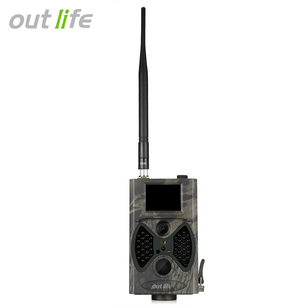 Outlife HC-300M 12MP 1080P 940nm 2G SIM MMS/SMTP Цифровая камера ночного видения для охоты с 40 инфракрасными светодиодами - Цвет: Army Green