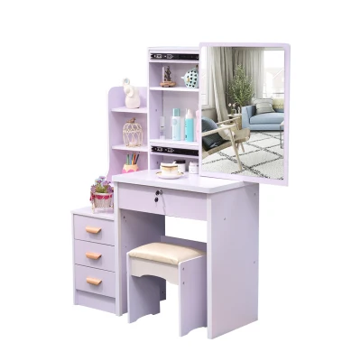 Луи Мода комод спальня простой экономичное пространство макияж стол, ящик для хранения небольшого размера шкафчик для косметики - Цвет: 10