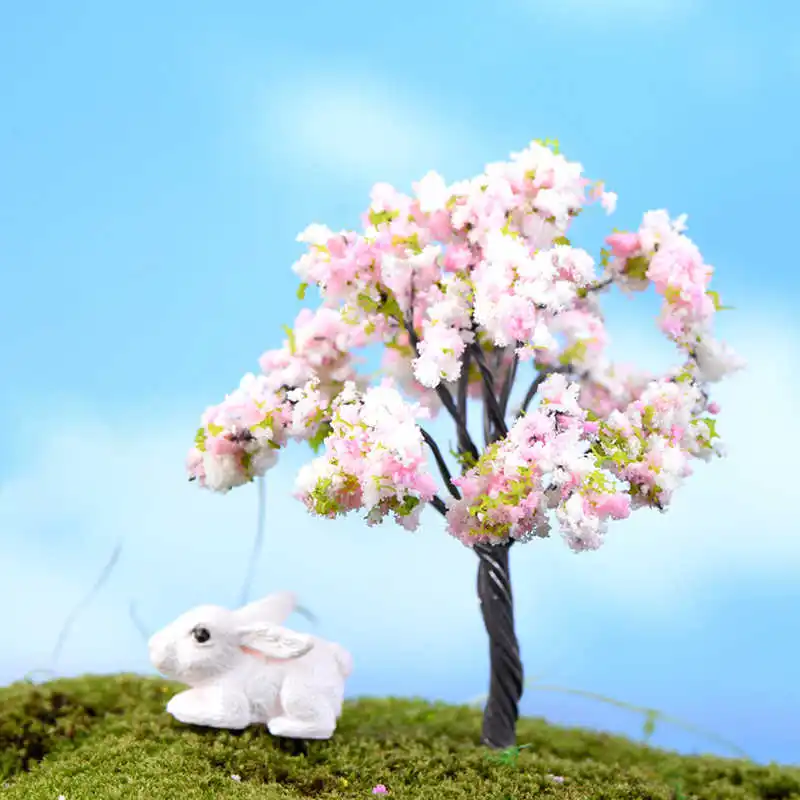 15 видов стилей мини дерево Фея Украшения Сада миниатюры микро пейзаж изделия из смолы фигурка бонсай садовый Террариум аксессуары - Цвет: 3
