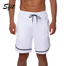 Sfit летние мужские одноцветные шорты для спортзала Бодибилдинг для бега, для плавания, для тренировок, пляжные шорты