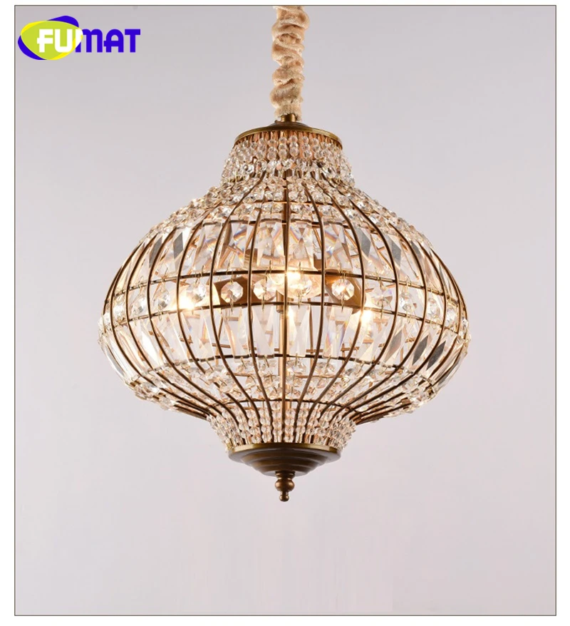 FUMAT Crystal K9 Birdcage Pendant Lamps LED Lighting Light chandeliers