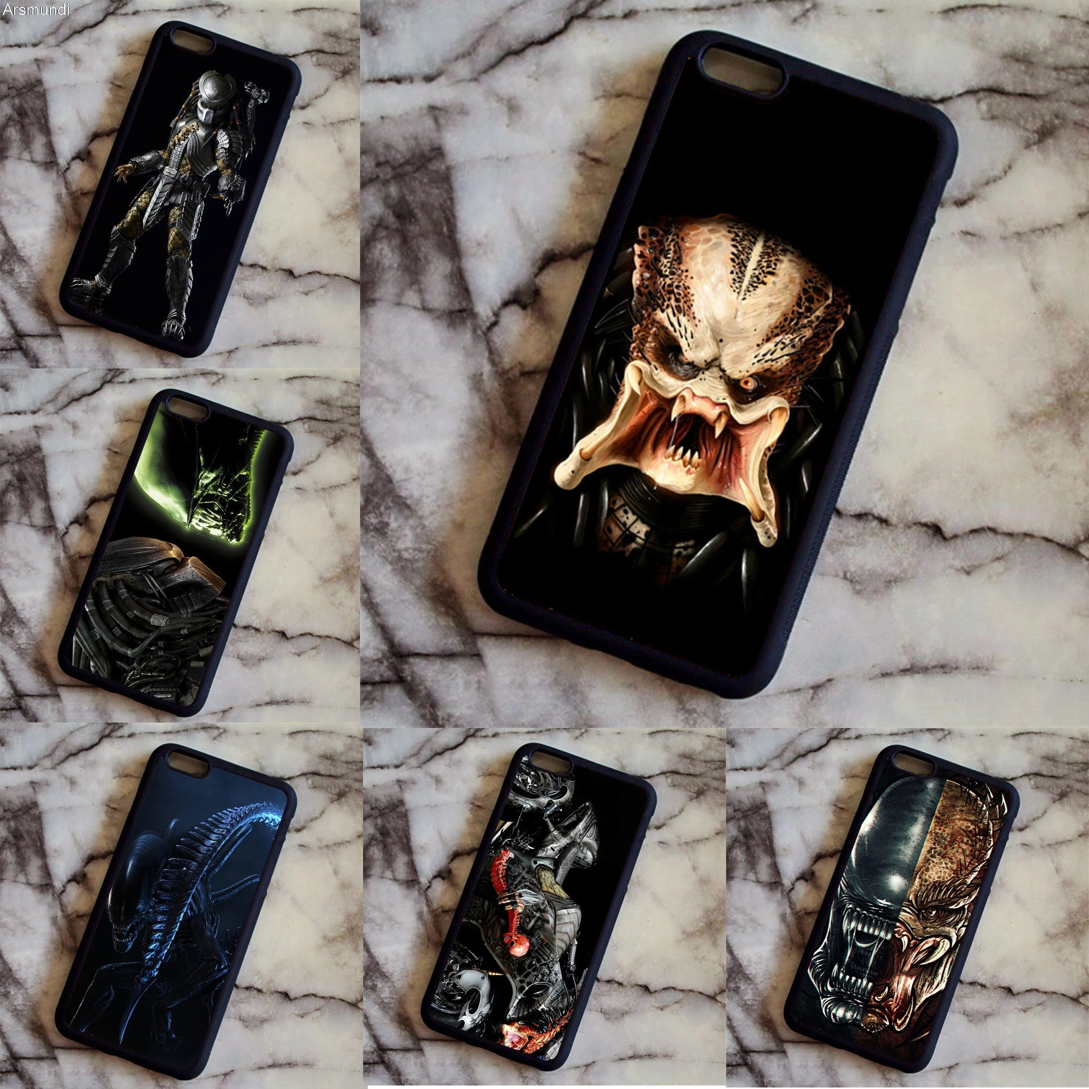 Arsmundi font b 2018 b font Alien vs predator avp hunter Custom Phone Cases for font