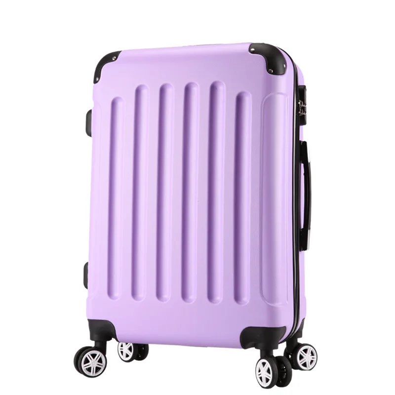 2" 24" дюймов Чемодан ABS+ PC стиль Мода Чемодан-тележка дорожная сумка багаж на колёсиках с вращающимся колесом