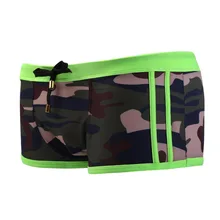 Мужская одежда, плавки боксеры, камуфляжные сексуальные мужские плавки, мягкие пляжные купальники мужские быстросохнущие мужские шорты