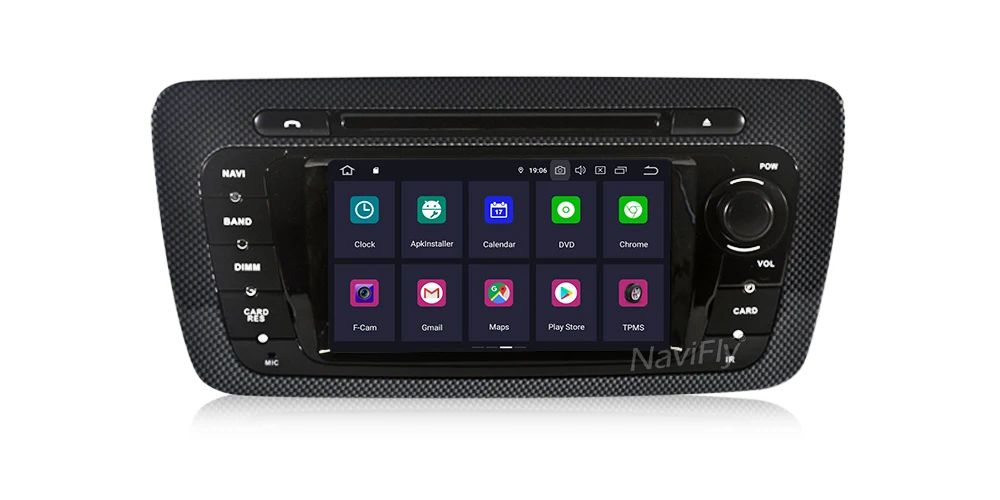 Excellent NaviFly PX30 IPS Screen DSP pure Android9.0 Car Multimedia dvd player for  Seat Ibiza 2009-2013 GPS Navigation OBD2 RDS raido 12