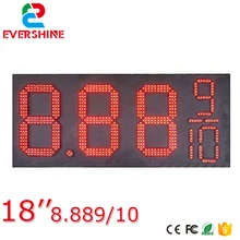 1" красный 7 сегмент масло и газ Топливо/дизель 8,889/10 цифровые Номера led газ/масло/АЗС Цена рекламный щит экран