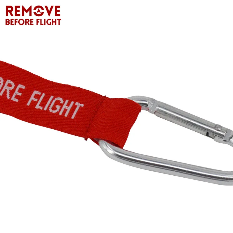 Remove Before Flight Key Chains Llaveros Hombre Red Embroidery Keyring Chain for Aviation Tags OEM Key Chains Jewelry Berloques key fob1