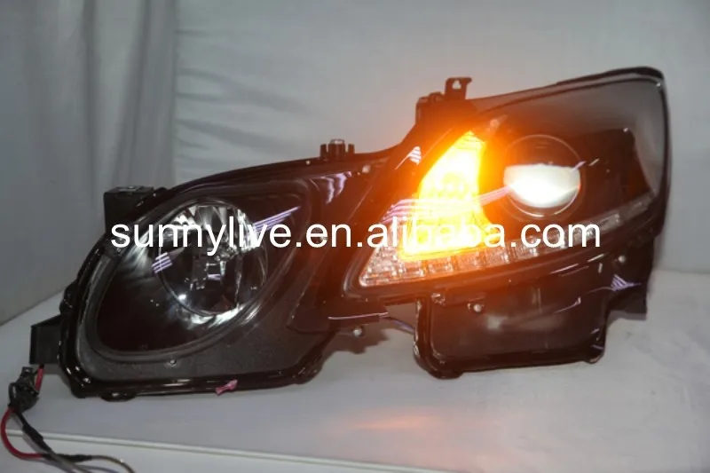 Для левого привода для Lexus для GS300 GS350 GS430 GS450 светодиодный головной фонарь передняя лампа 2006-2011 год черный корпус SN