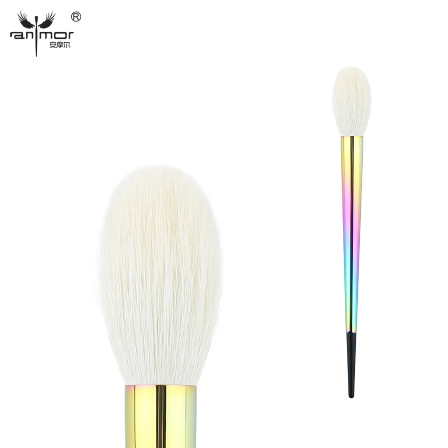 

Anmor Pro Precision Face Brush Goat Hair Tapered Powder Blush Highlighting Makeup Brushes YF032
