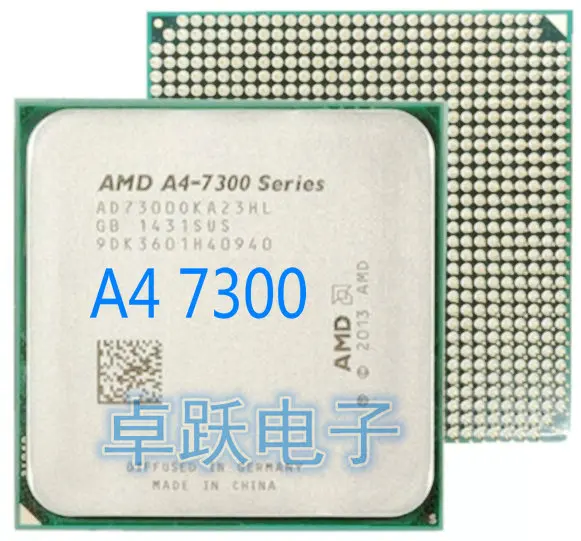 AMD A4 Series 7300 двухъядерный процессор APU FM2 100% рабочий для настольного компьютера
