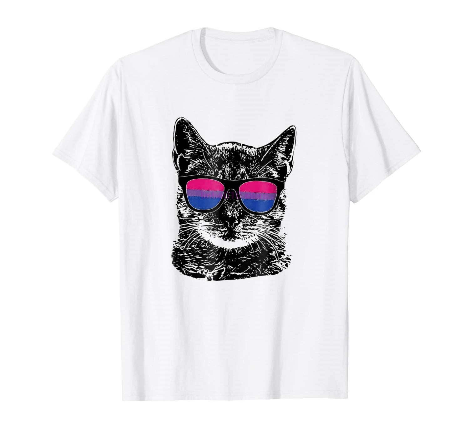 

brand men shirt Bisexual Gay Pride Cat LGBT Sunglasses Men Women t shirt