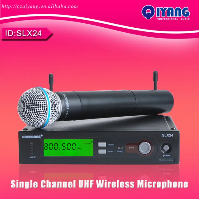 SLX24 Single Channel professional automatic frequency scan function UHF