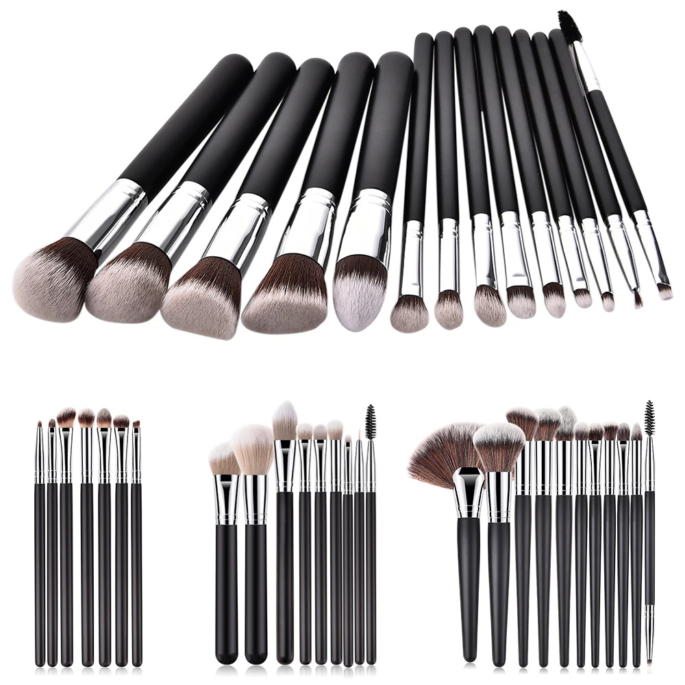 

Make Up Brushes Set 12/14pcs Blending Eyelashes Eyeshadow Blush Fan Highlighter Powder Makeup Brush For Beauty Kit Maquiagem 25
