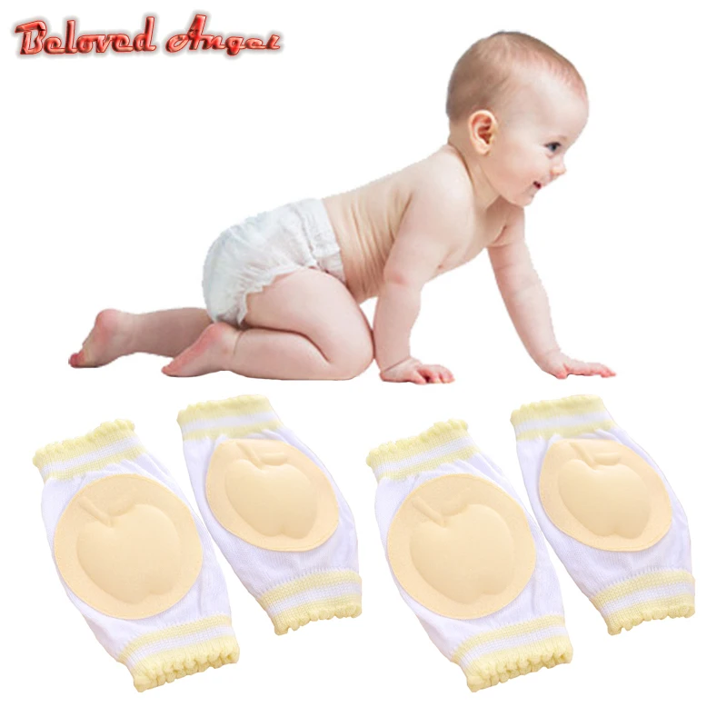 

1Pair Soft Baby Knee Pads 2019 Children Safety Kneecap Knee Protectors Kids Harnesses Leashes Anti Slip Crawling Elbow Cushion