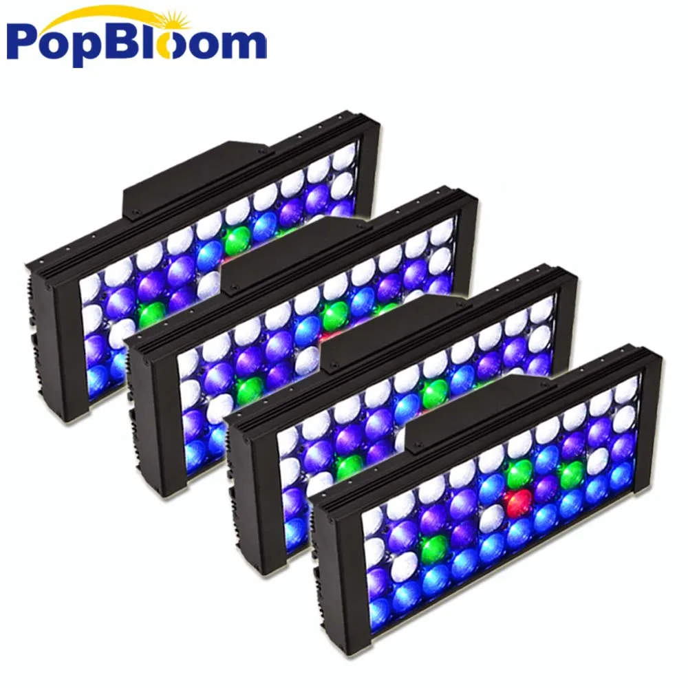 

Marine Fish Tank Aquarium LCD dimmable Timer smart controller LED Lamp Light Black Color for 150-200cm fish tank acuario MJ3BP4