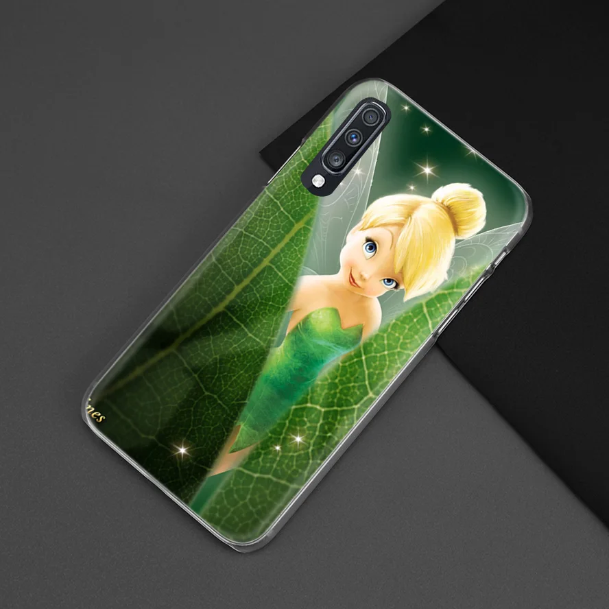 Венди Tinkerbell чехол для samsung Galaxy A50 A70 A20e A40 A30 A20 A10 A8 A6 плюс A9 A7 жесткий прозрачный чехол с держателем телефона Coque