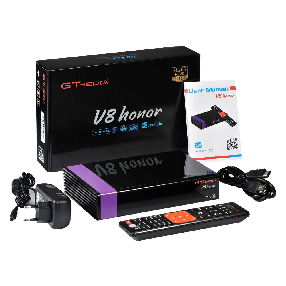 GTmedia V8 Honor HD 1080p ТВ тюнер DVB-S2 с Европой cline gtmedia V8 nova USB2.0 тюнер приемник спутниковый декодер Dvb S2