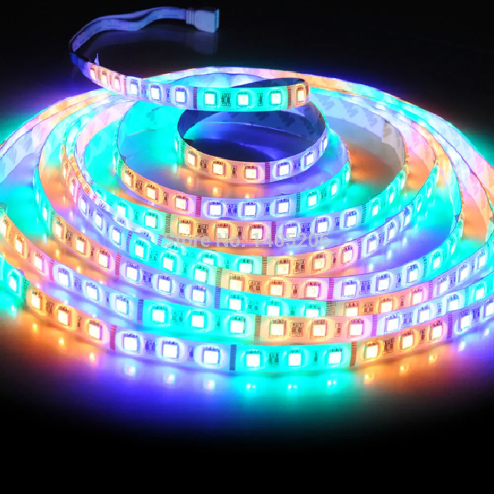 5 м 14,4 Вт/м SMD5050 300 светодиодный RGB гибкий неводонепроницаемый светодиодный светильник с ИК-пультом дистанционного управления для дома, вечерние, декоративный светильник s