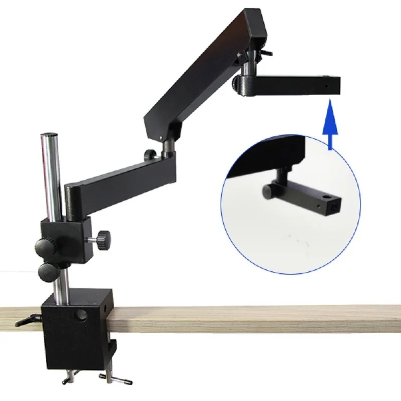 

Flexible Binocular Trinocular Stereo Zoom Microscope Stand Articulating Arm Clamp Pillar Stand Microscope Stage Accessories