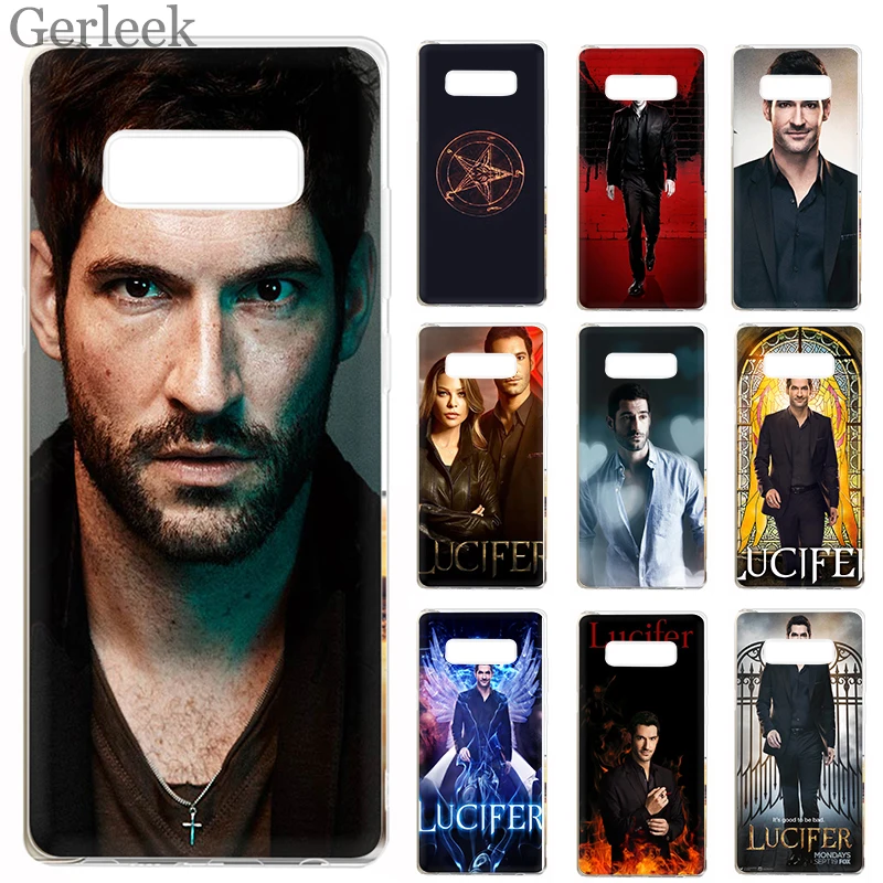 Чехол для телефона Lucifer ТВ серии постер Samsung Galaxy S7 Edge S8 S9 Plus Note 8 9