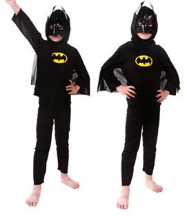 Комплекты одежды для малышей на Хэллоуин; костюмы Зорро для мальчиков с человеком-пауком/Бэтменом/Суперменом; детская одежда для костюмированной вечеринки; подарок - Цвет: Batman S